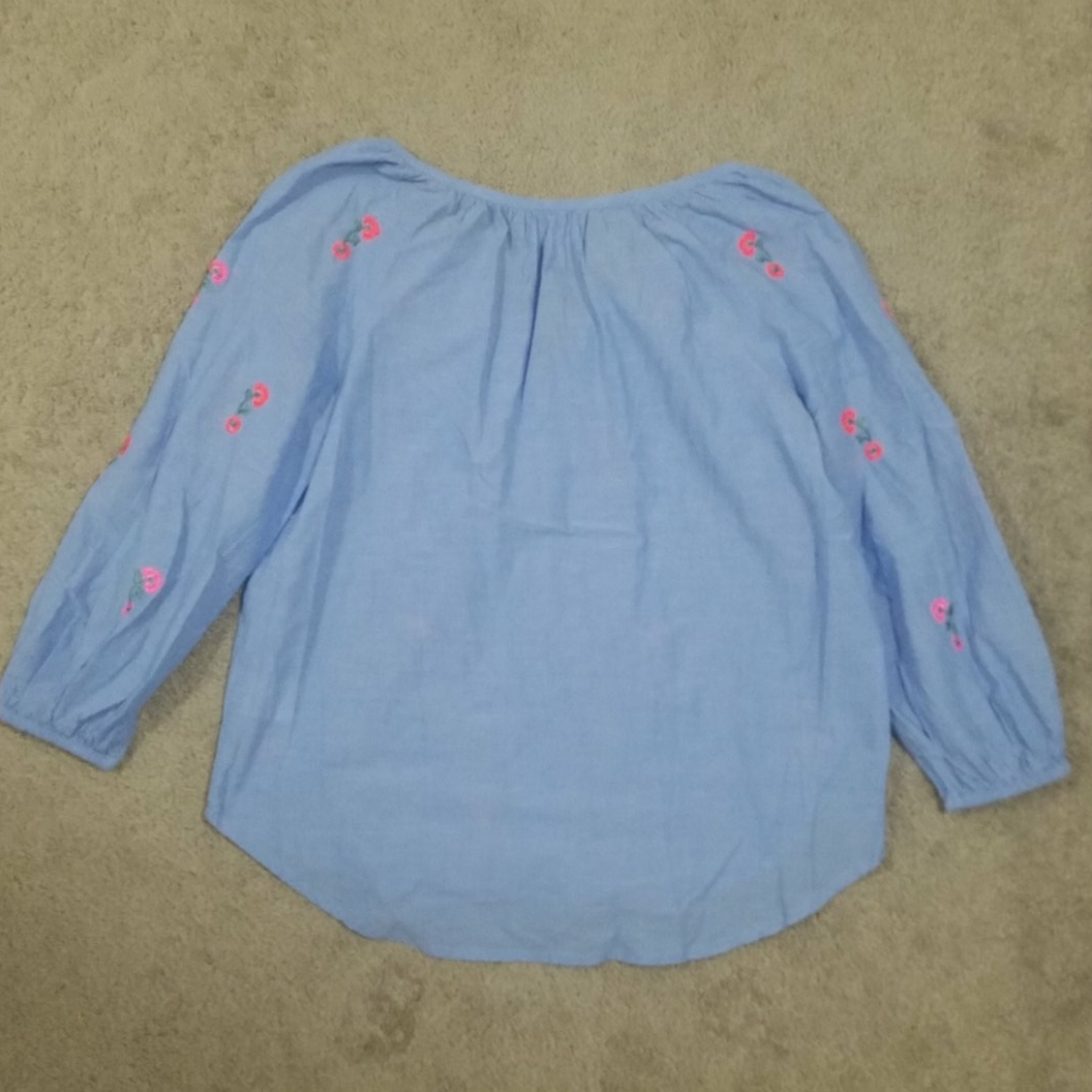 Velvet by Graham & Spencer Neon Emroidered Blouse - Picture 2 of 8